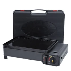 8Grid Roasted Sausage Stove Multi-Functional Camping Roast Meat BBQ Grill Night Market Stall Cassette Stove With Mesh Baking Pan