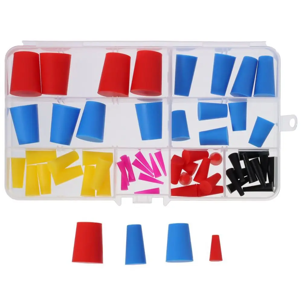 100 Stück konischer Schutzst ecker Sortiment Kit mehrfarbiger Hochtemperatur-Maskierung system Kit Stopper Stecker