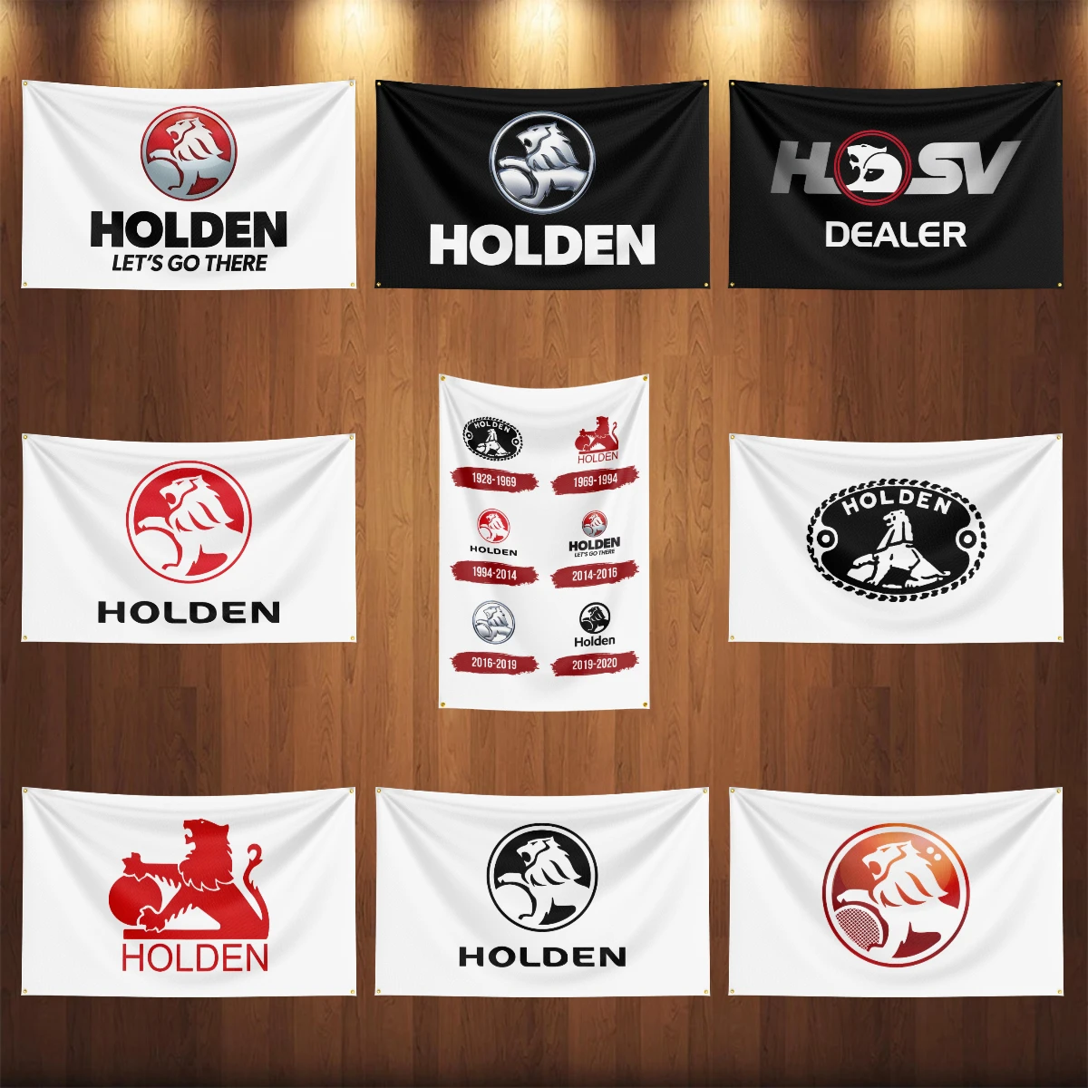 

3x5 Ft H-holdens Car Flag Polyester Digital Printing Banner for Garage Wall Art Out Door Decoration With Brass Grommets