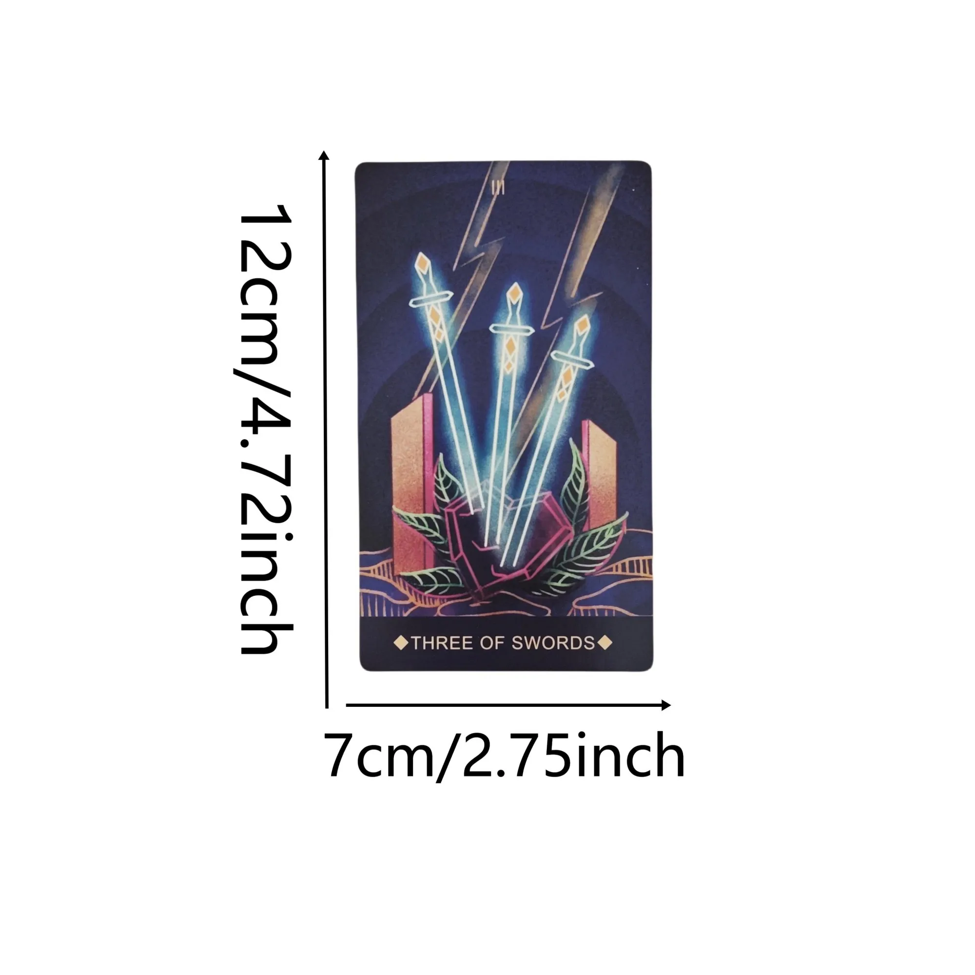 12x7 cm Fantome Tarot Deck Paper Manual Card Games