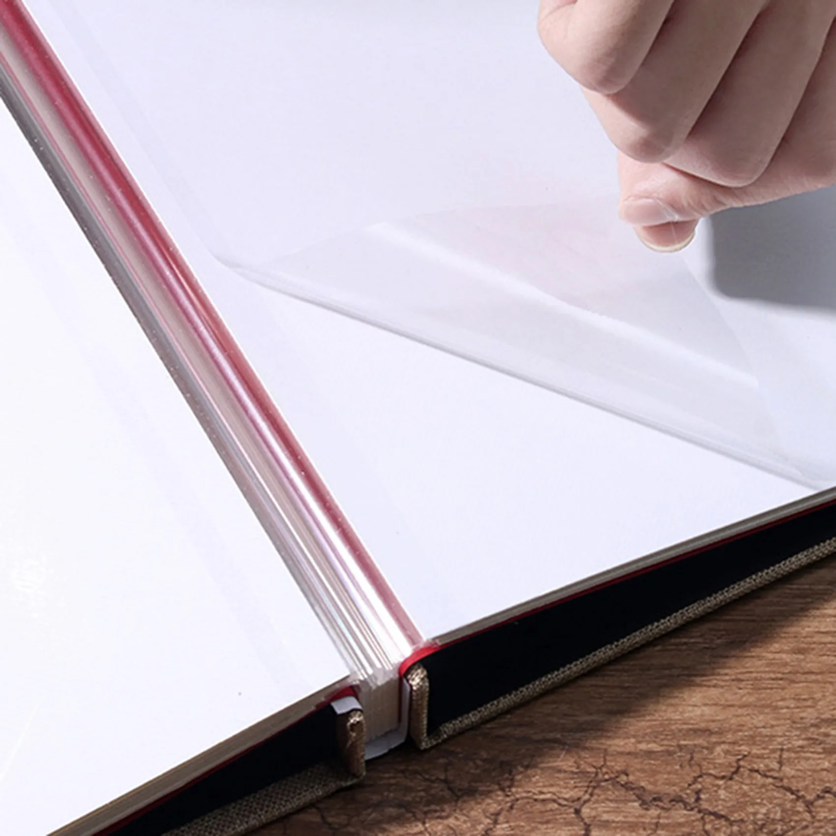 

A50U 2X Photo Album Scrapbook Linen Art DIY Memory Book Thick Pages With Film Save Images Permanently,Best Gift Choice