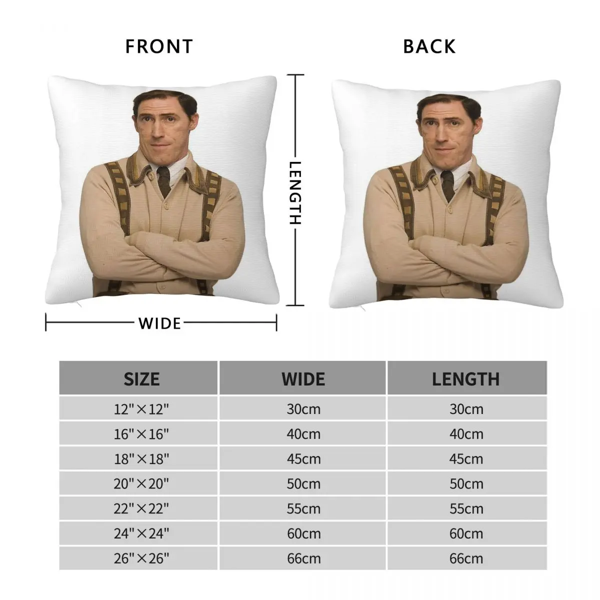 Rob Brydon As Uncle Brynn Square Pillowcase Polyester Linen Velvet Printed Zip Decor Pillow Case Bed Cushion Cover