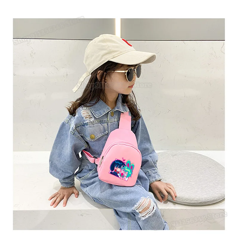 Cartoon Alien Stage Crossbodybag for Boys Girls Mochilas Kawaii Shoulder Bag Toddler Messenger Bag Mizi Till Ivan Pop Chest Pack