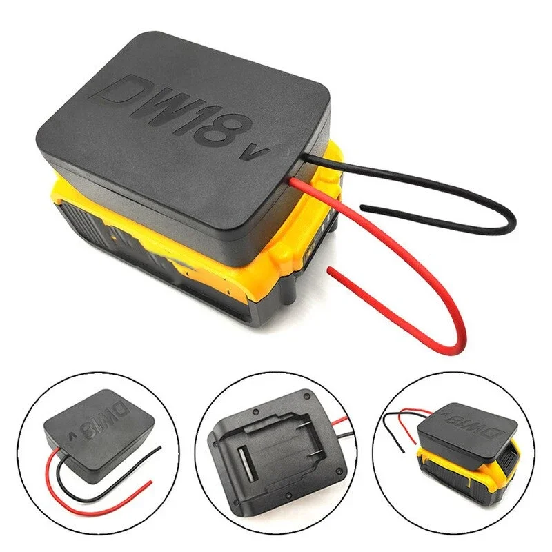 18V Li-ion Battery Power Mount Connector Adapter Dock Holder 14 awg Wires For Makita/Bosch/Dewalt/Milwaukee 18V Lithium Battery