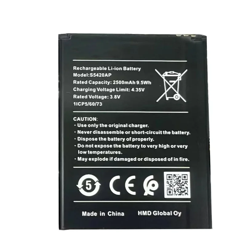 

S5420AP 2500mAh 9.5Wh Battery for NOKIA C1 TA1165 TA-1165 S5420AP S5420AP Smart Phone skuu battery