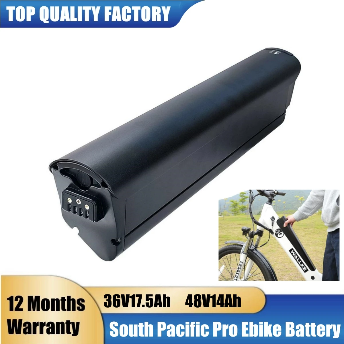 

Hidden Ebike Battery for GEN3 Flex Stride Hybrid 350W 500W Suit MacWheel Cruiser Ebike Batteries 36V 17.5Ah, 48V 12.8Ah 14Ah