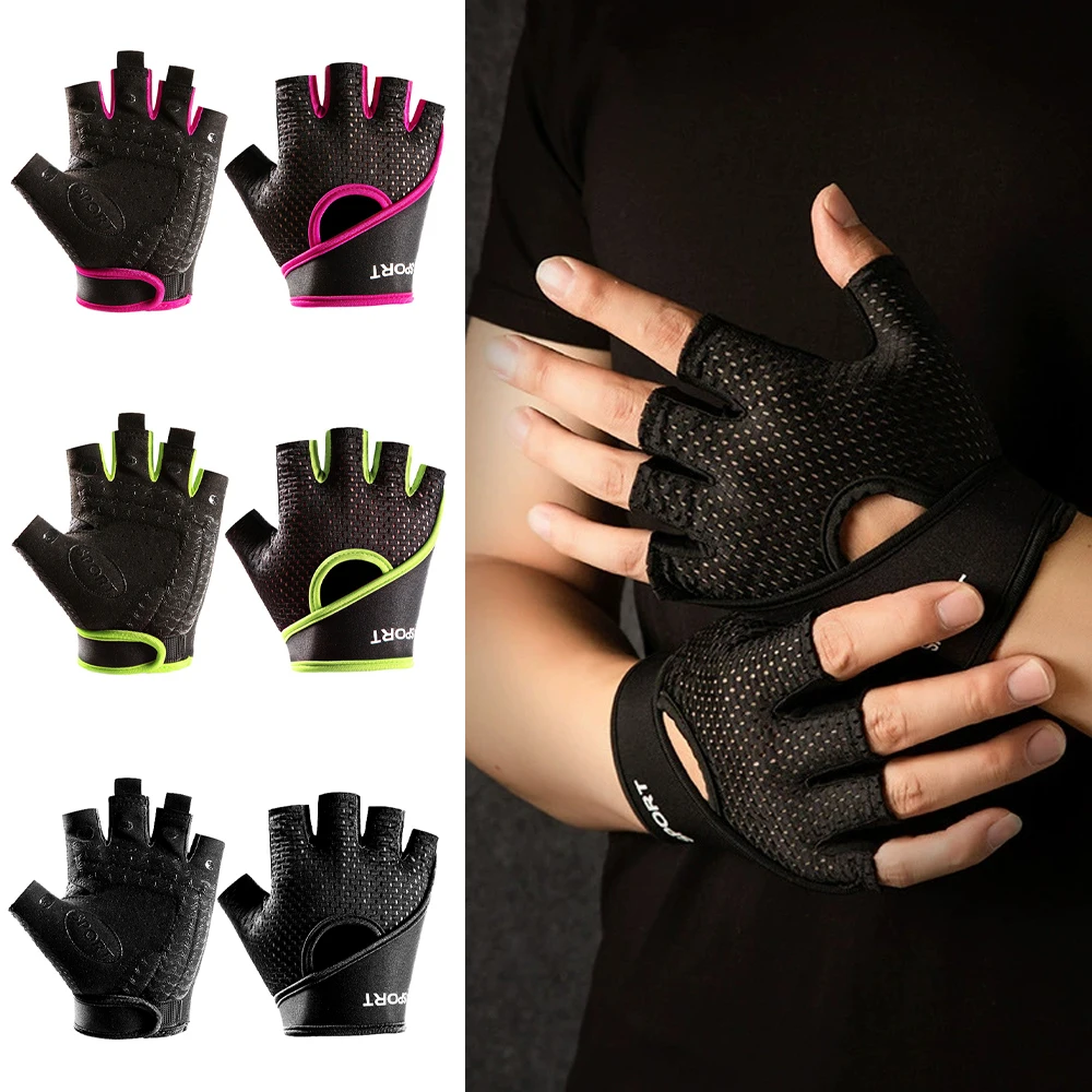 1 Pair Bike Gloves Cycling Gloves Biking Gloves for Men Women with Anti-Slip,Light Weight,Nice Fit,Half Finger Bicycle Gloves