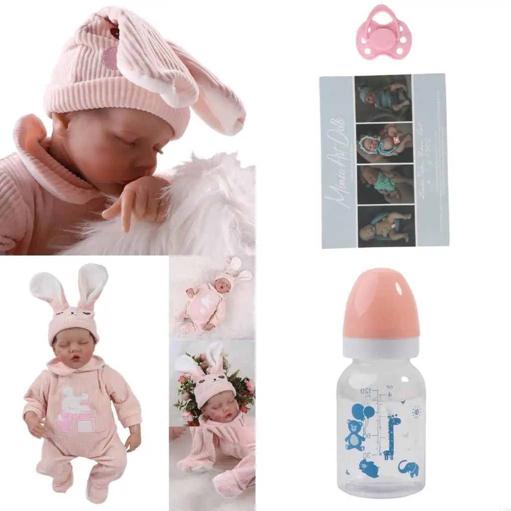 

54DA 15,7-дюймовая игрушка-обнимашка для малышей, мягкая силиконовая кукла TwinB, подарок для детей