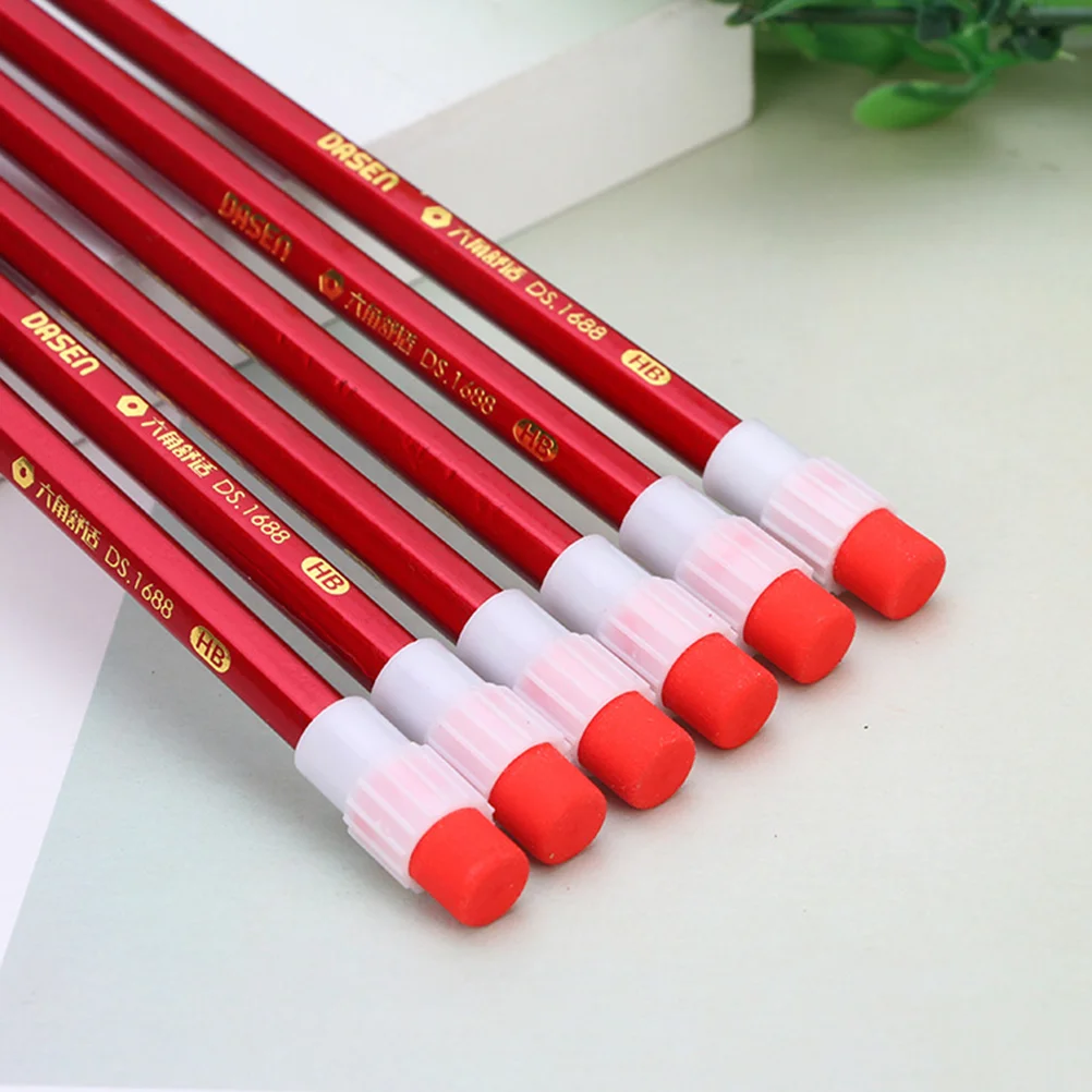 

10 Pcs Pencils Multi-use Write Charcoal for Kids Wooden Stationery Supplies Hexagonal Log