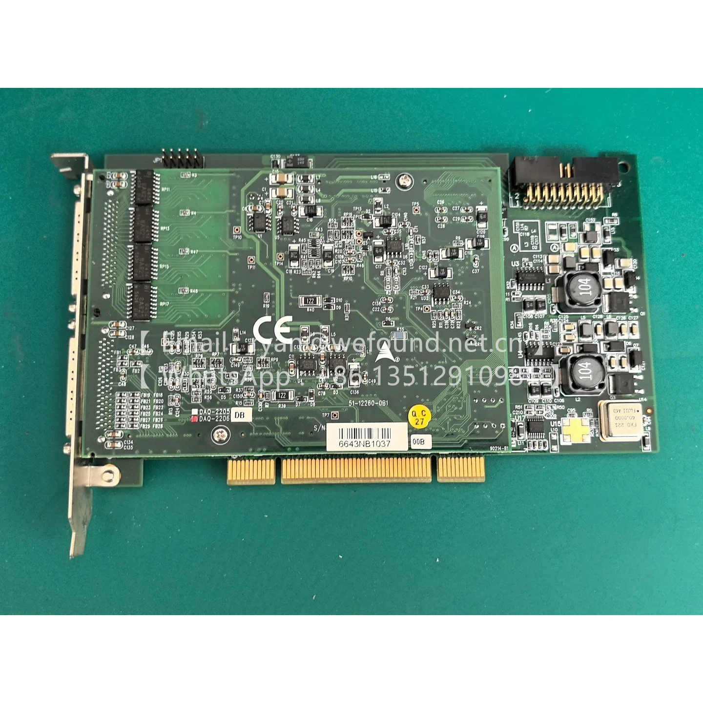 DAQ-2206-008  64-CH 16-Bit 250 kS/s Multi-Function DAQ Card