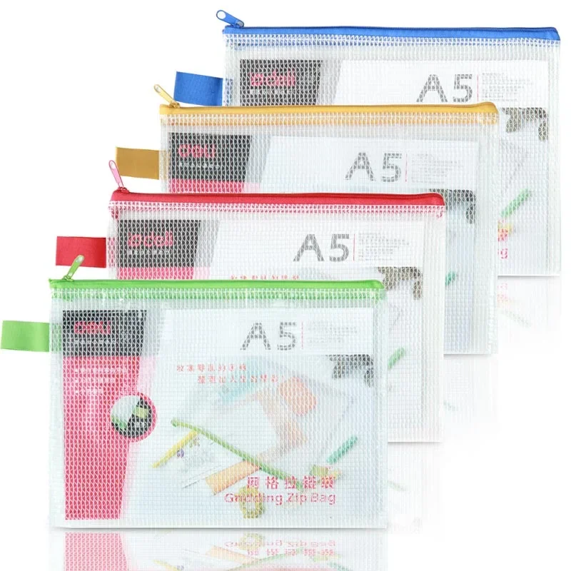 

Stationery Storage Folder File Folder Waterproof Zipper File Organizer Folders Pvc Bag Portfolio Paper Storage Office Organizers