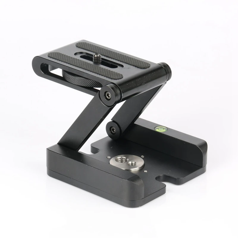 1 PCS Z Type Tilt Tripod Head Folding Tilt Foldable Convenient Single Quick Release Plate Stand Holder Camera Bracket Portable