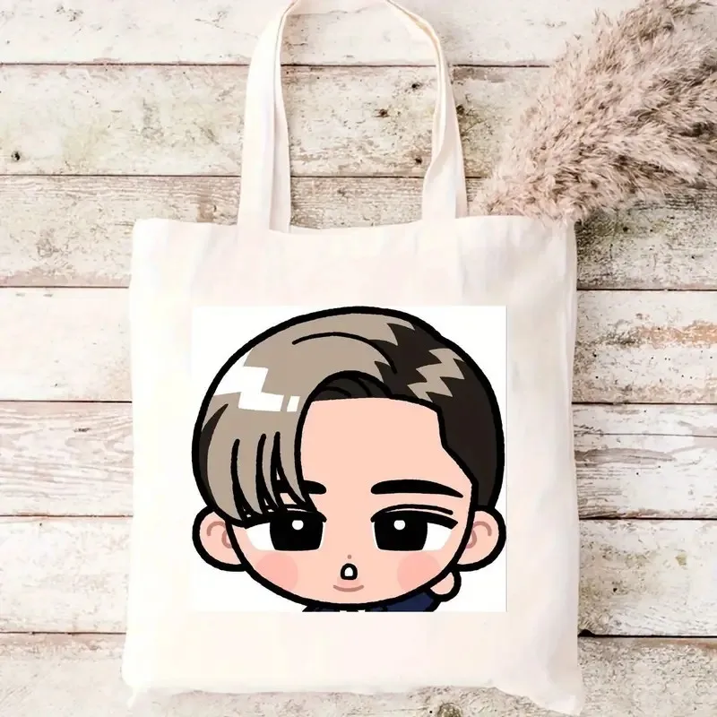 

Сумка на плечо с принтом персонажей мультфильма в стиле ретро, снег для мужчин, парусиновая большая сумка для ежедневного использования, зимние аксессуары