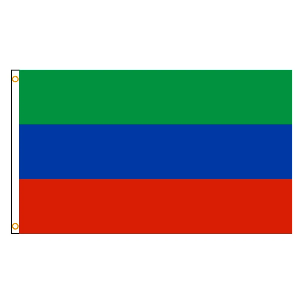 60×90 90x150 120×180CM Dagestan Emblem Flag Polyester Printed Banner Russian Federation Tapestry For Decor