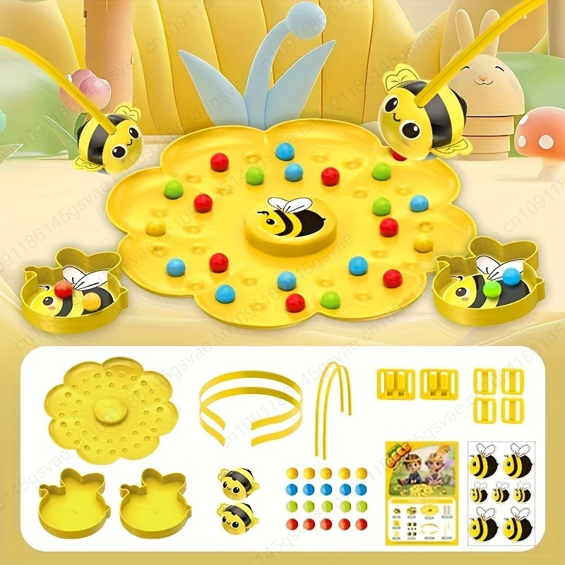 Little Bumblebee Gioco da tavolo multifunzionale Puzzle Giocattoli da pesca Giocattoli educativi interattivi per bambini Regalo di Natale Gioco per famiglie