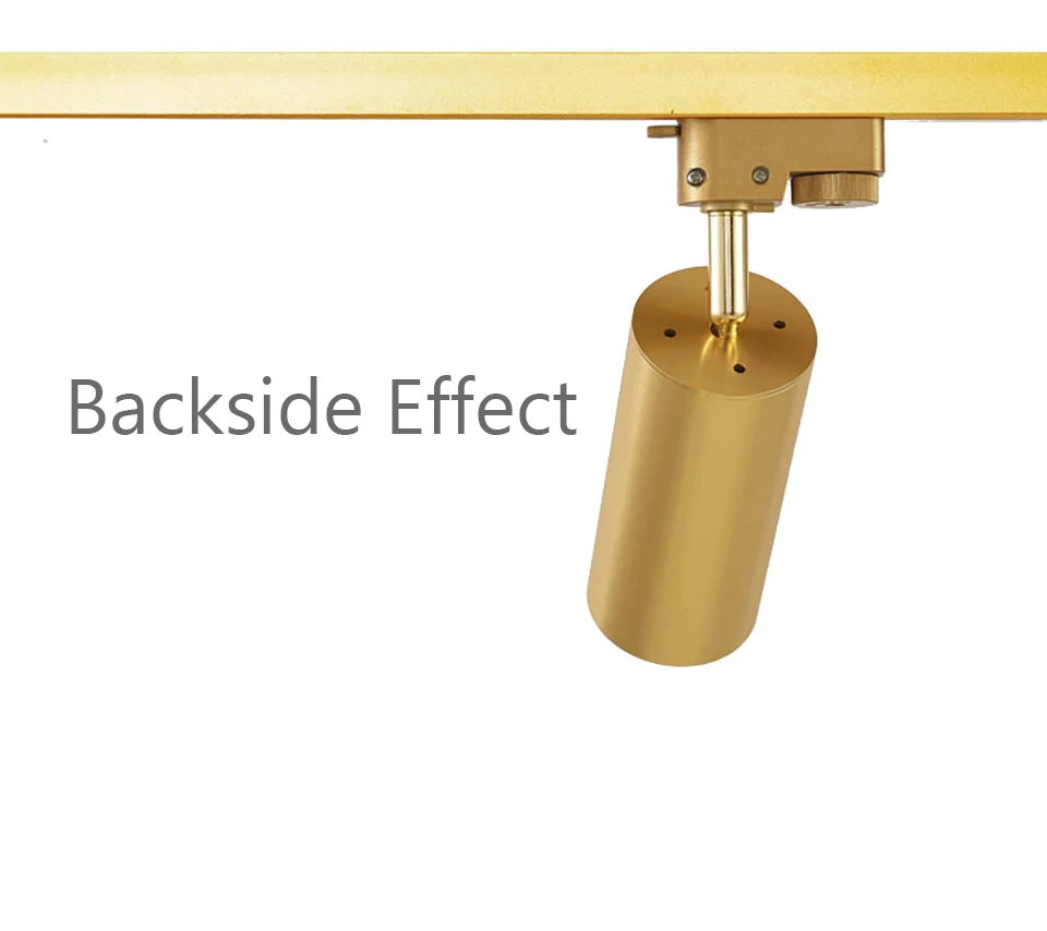 Goldene Schienenstrahler 220V LED-Schienenleuchte COB-LEDs Drehbare Deckenlampe für Wohnzimmer, Bar, Bekleidungsgeschäft, Laden, Gang – Detail 10