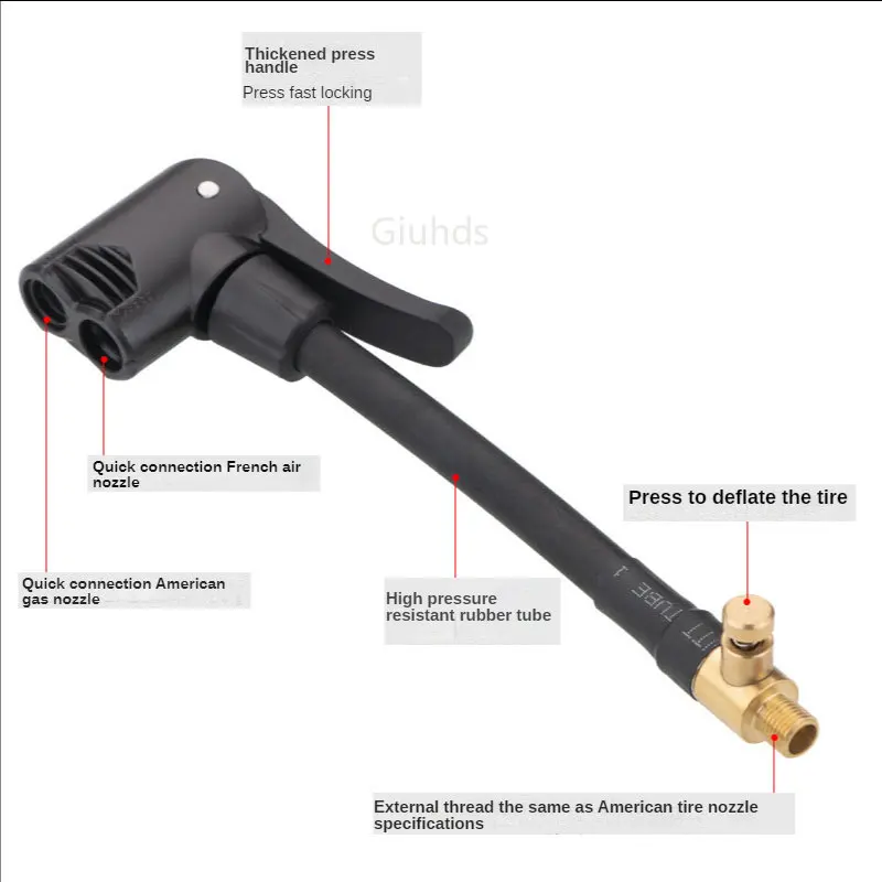 Car Schrader Valve Adapter Pump Adapter For Xiaomi Mijia Air Pump 1S Bike Tire Inflator Air Pump Compressor Case Accessories