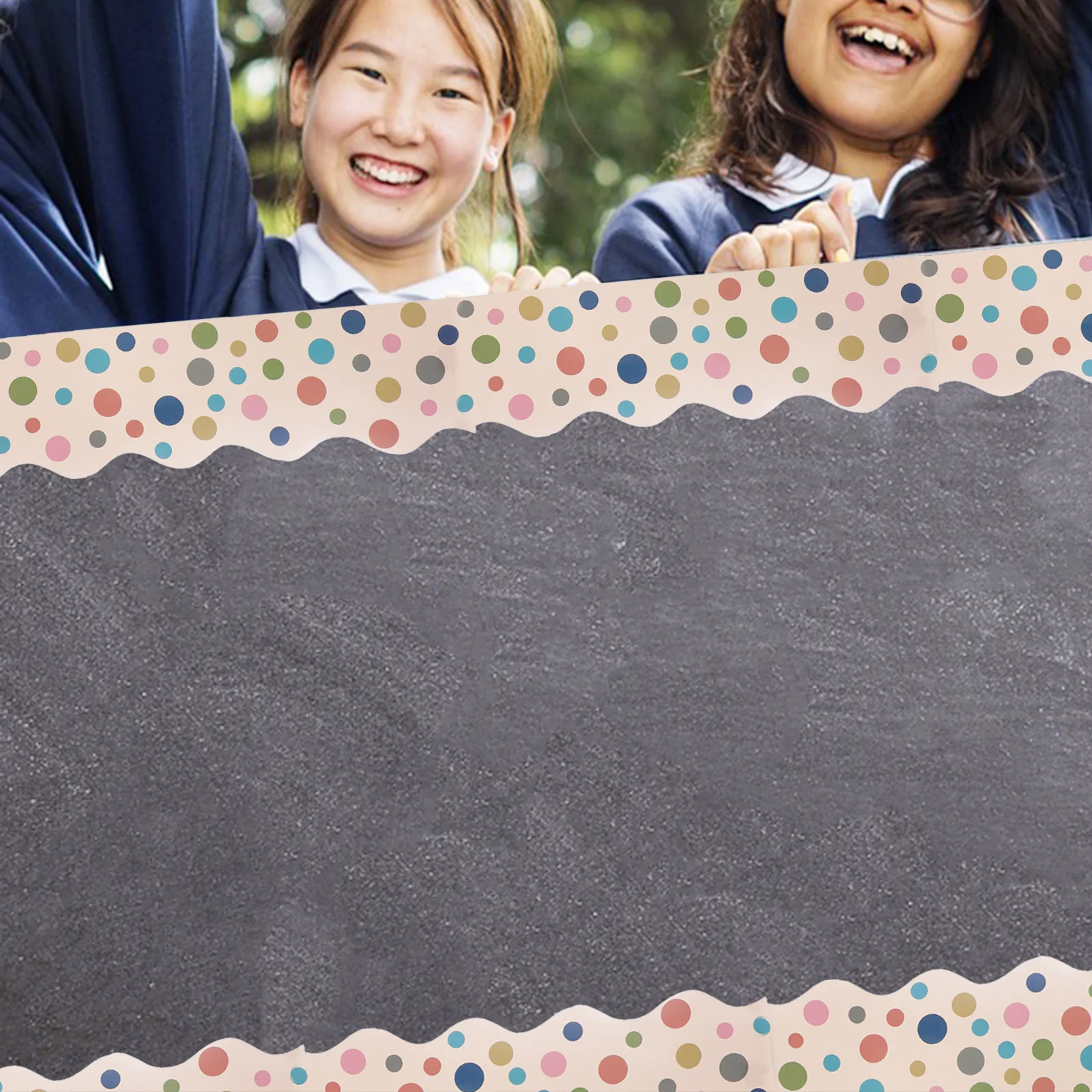 

4 Rolls Border Waterproof Bulletin Board Sticker Boards Replaceable Chalkboard Wall Decal