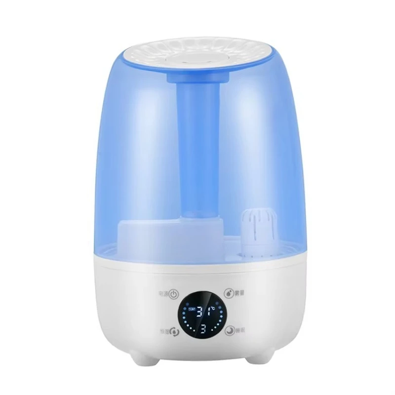4L Transparent Water Tank Humidifier LED Screen Touch Control Nebulizer Diffuser with Night Light