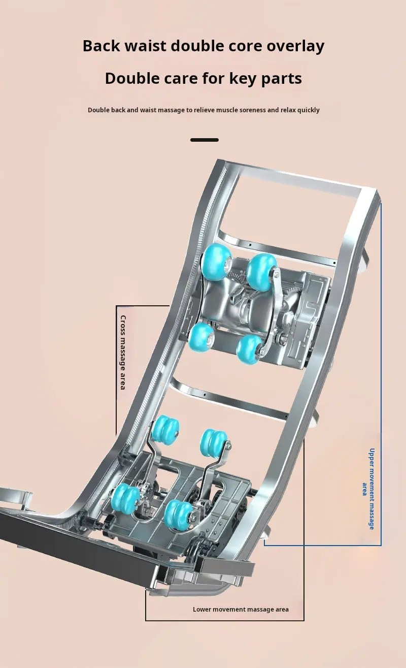 ضمان لمدة عامين ثنائي النواة 4D SL-Track صفر الجاذبية كرسي تدليك كامل الجسم المنزل ثلاثية الأبعاد التايلاندية تمتد الكهربائية الساق رفع أريكة تدليك