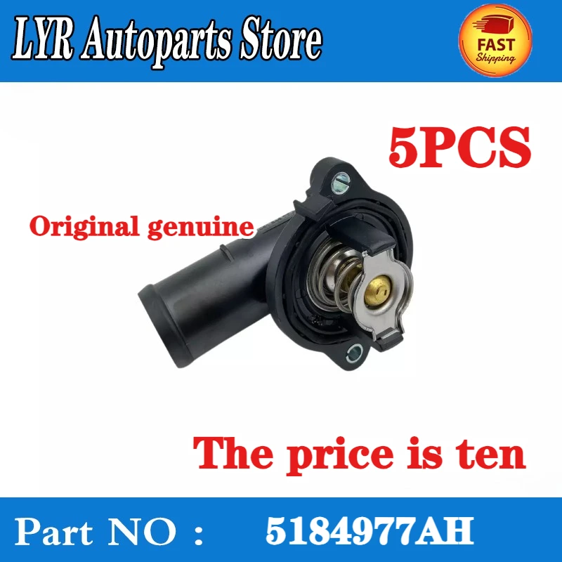 10PCS Original genuine Thermostat Housing For Dodge Challenger Charger Chrysler 300 5184977AH 05184977AH 5184977AA 5184977AB