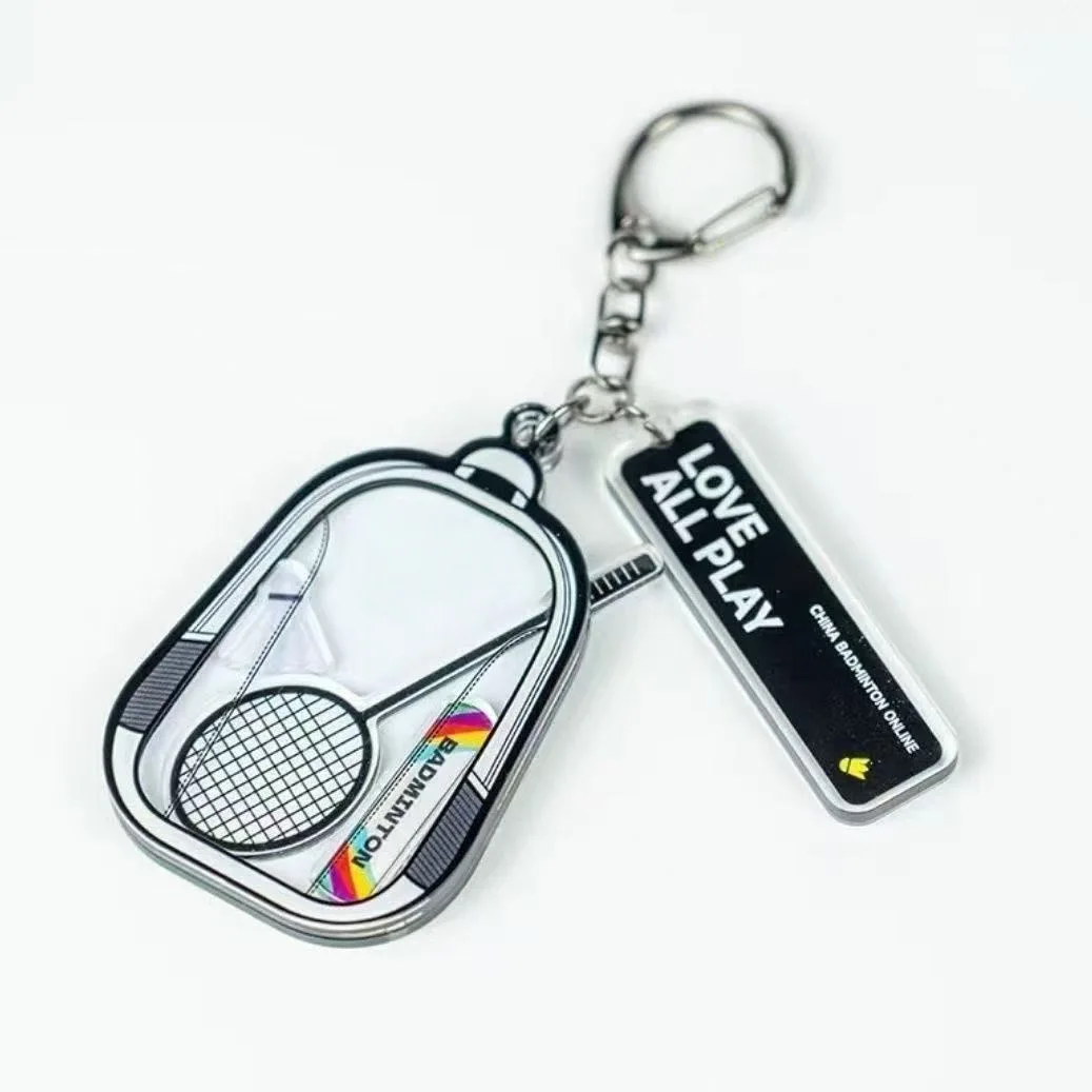 Cute Badminton Backpack Rattle Pendant