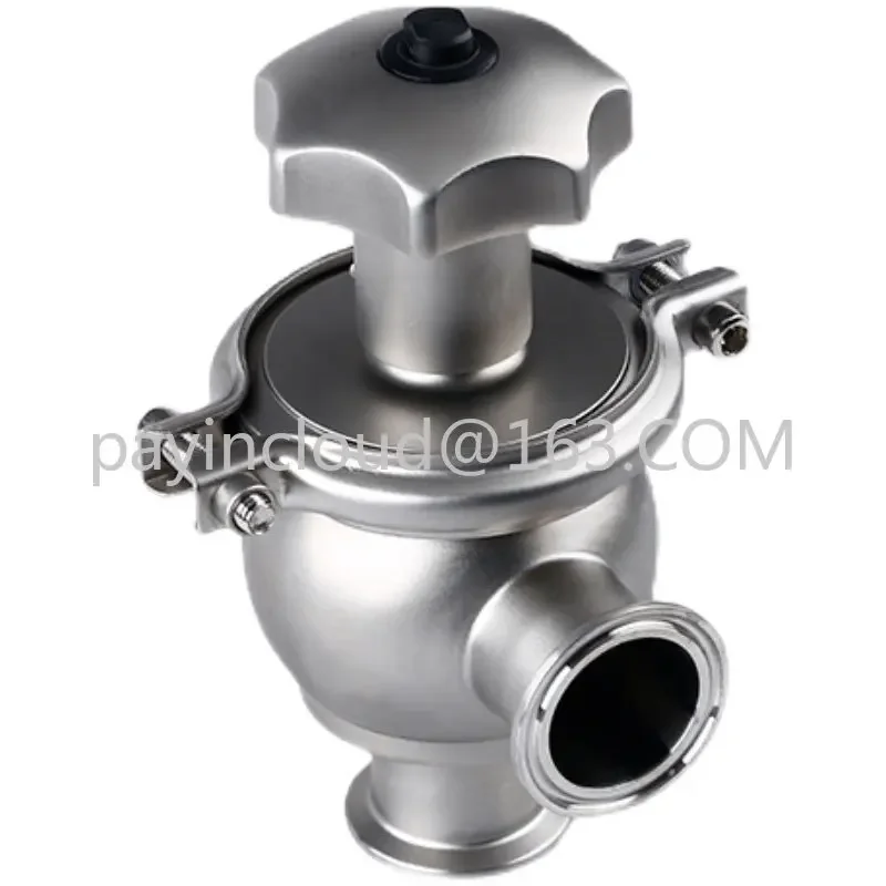 Sanitary Adjustable Stainless Steel Manual Flow Stop Valve Clamp Type 304/316L Membrane Type Valve