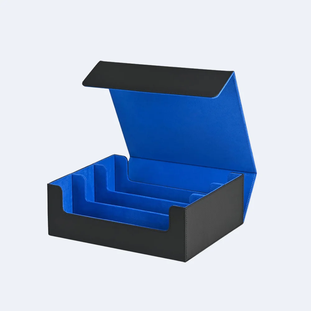 Opbergdoos voor verzamelkaarten, biedt plaats aan 1800+ kaarten met hoesjes, magnetische sluiting, PU lederen kaartenhoes voor MTG, PTCG, YGO, sportkaarten