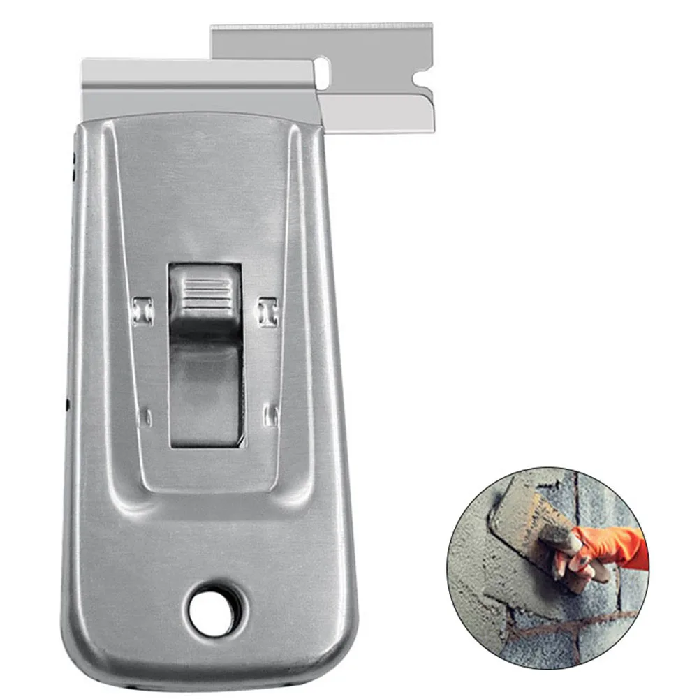 1pc Multifunctional Stainless Steel Scraper Removal Tool Cleaning Tool Glue Sticker Removal Scraper Film Floor Glass Clean