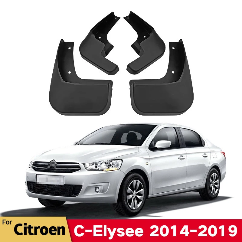 

Car Fender Mud Flaps For Citroen Elysee 2014-2019 2015 2016 2017 Splash Guards MudFlaps Front Rear Mudguards Auto Accessories