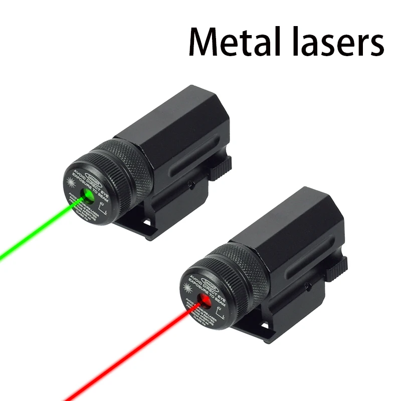 Outdoor Red Green Dot Laser Sight Scope 11mm 20mm Adjustable Picatinny Rail Mount Rifle Pistol Airsoft Laser with Batteries