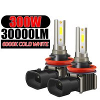 30000LM H8 H11 LED Headlight Bulb H7 H9 9005 HB3 9006 HB4 9012 HIR2 Fog Light Canbus Mini White 6000K CSP 3570 For Car Auto