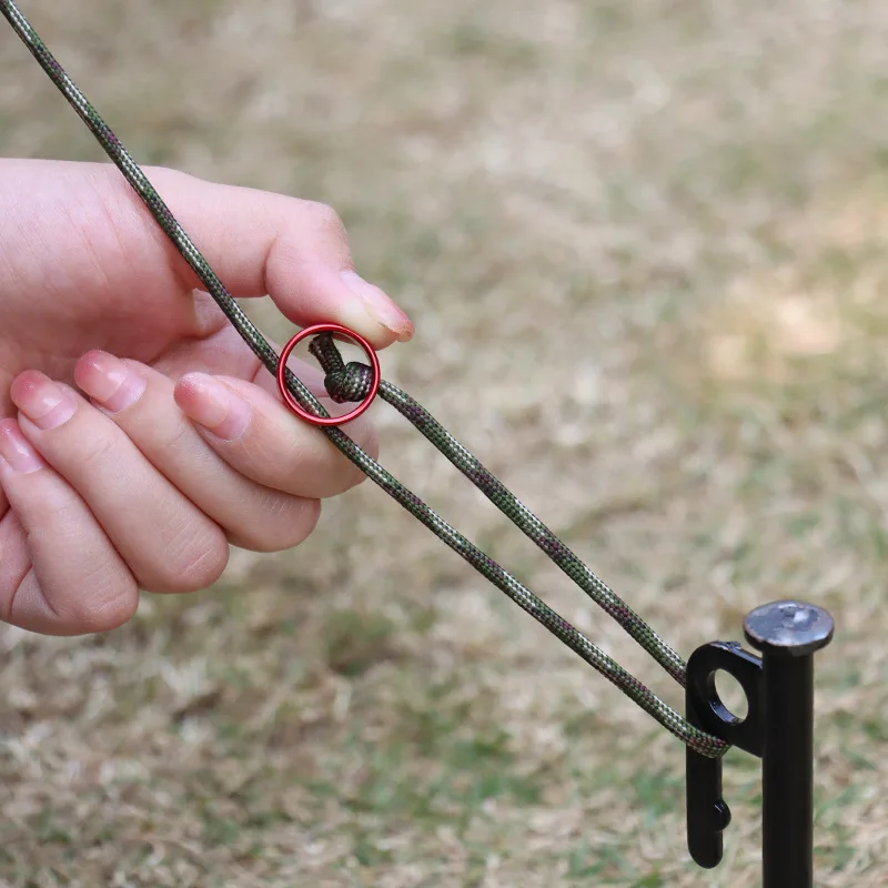 سبائك الألومنيوم خيمة حبل الموتر الرياح حبل خيمة مشبك غيلين الحبل الضابط التخييم تشديد المشبك غيلين حامل