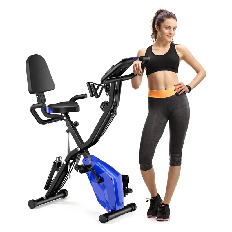 

STLF New 5 in 1 Stationary Bike for Home with LCD Whole Body Workout Indoor Magnetic Exercise Bike Trainer