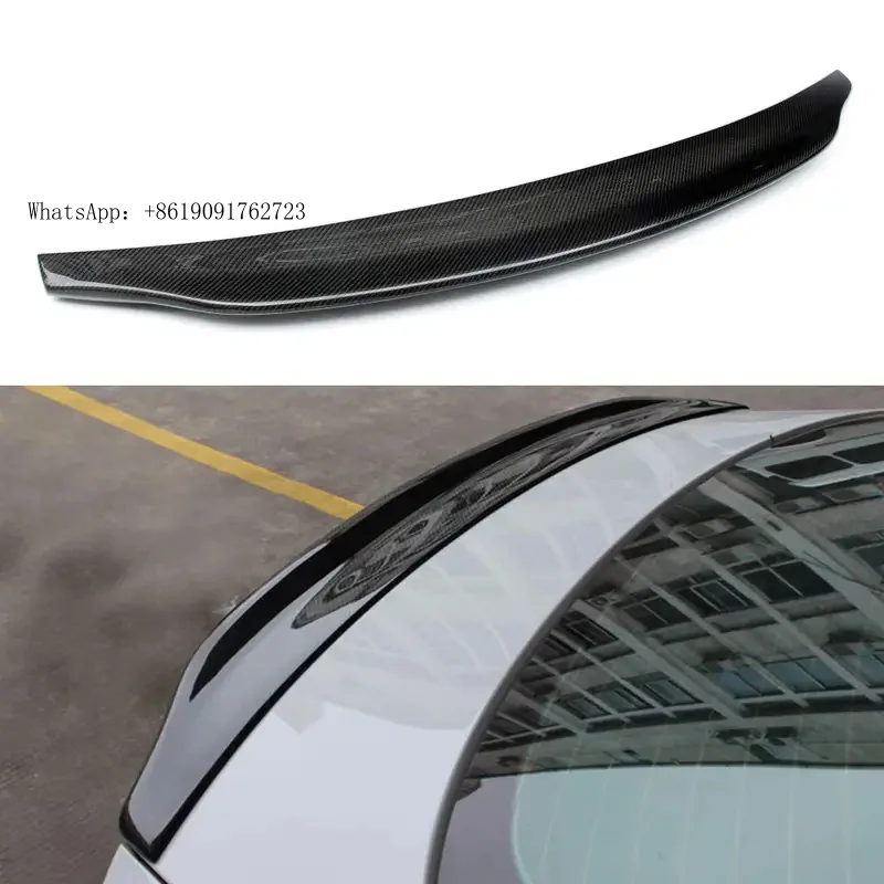 

Fast Shipping Car A6 S6 Carbon Fiber Rear Trunk Lip Spoiler Bumper Wing Spoiler for A6 Sline C7 S6 C7.5 2012-2018 Sedancust