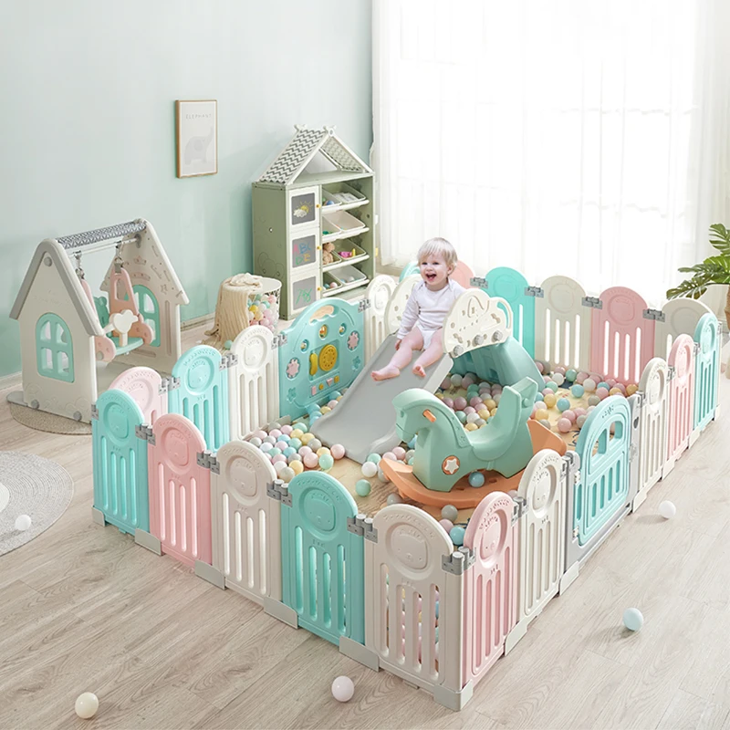 HAHAYA Baby play fence play yard playpen plastic baby playpens