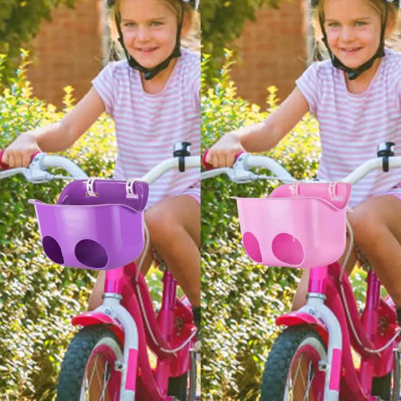 Kids Bike Doll Seat Basket with Holder for Kid Bicycle handlebar Decorate baby bicycle baby seat for Tricycle Balance Bike