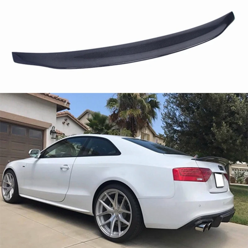 

For AUDI A5 B8 B8.5 2Door Coupe BLS Style Carbon fiber Rear Spoiler Trunk wing 2009-2016 FRP glossy black (Not for S5 RS5)