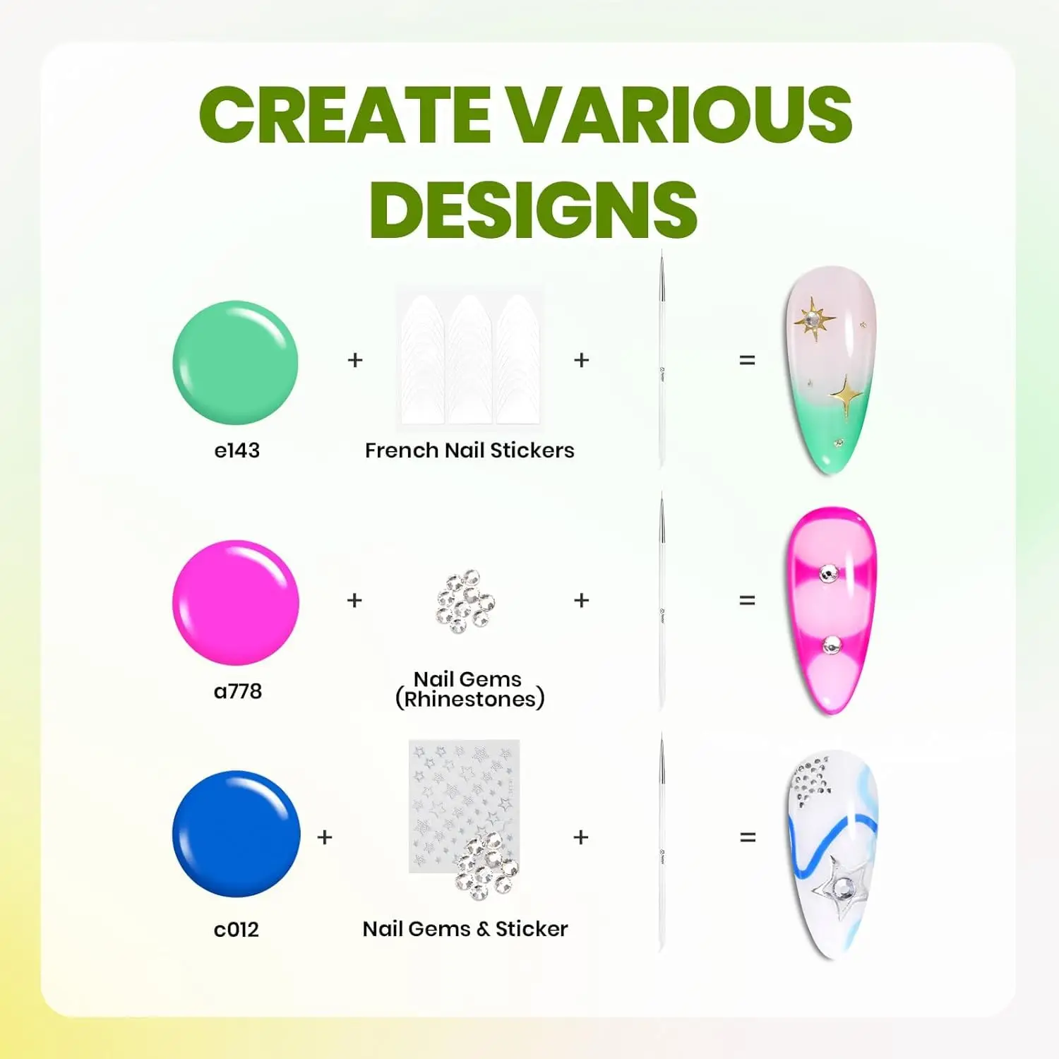 53 Pcs Gel Nail Polish Kit with UV Light, 32 Colors, Base & Top Coats & Tools for DIY Manicure Gifts