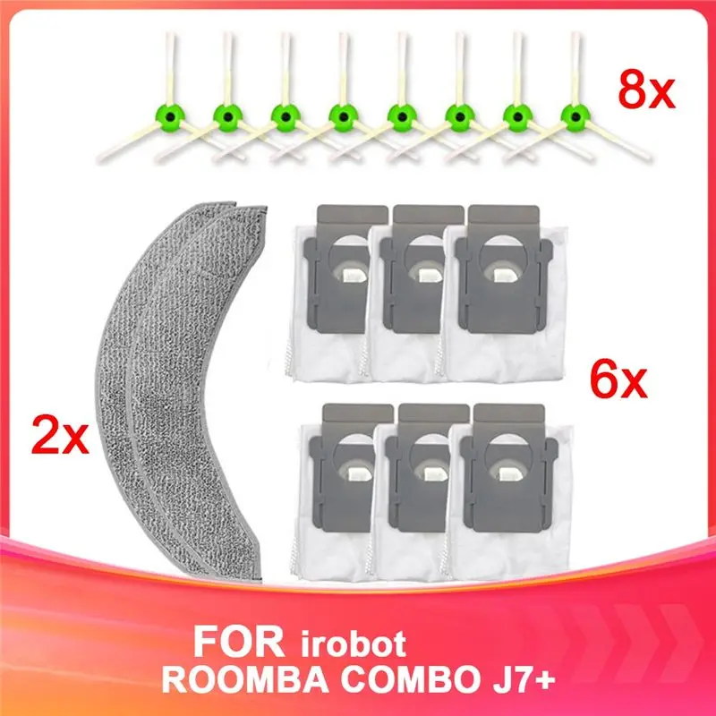 A19F-For Irobot Sweeper Accessories ROOMBA COMBO J7+ Sweeper Kit Replacement Consumables