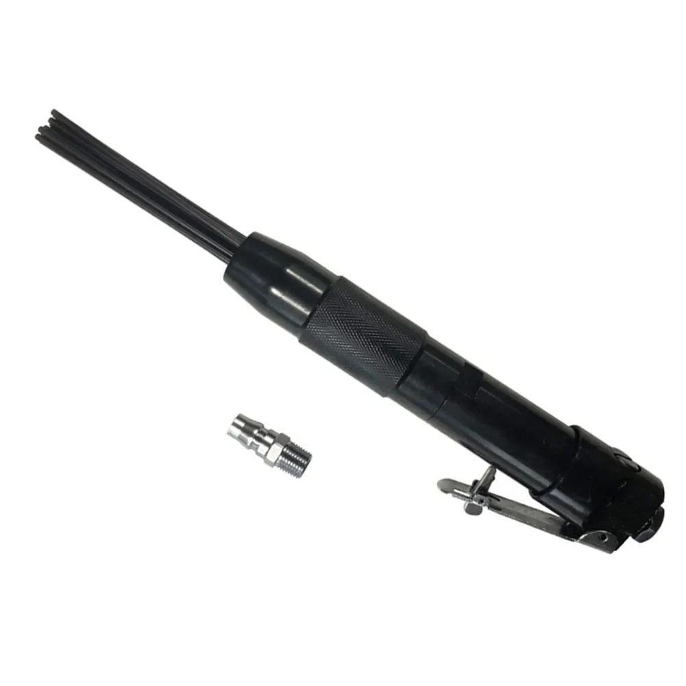 Air Needle Scaler Pneumatic Rust Paint Weld Slag Removal Tool with 12 Hardened Steel Needles for Cleaning Tools and Equipment