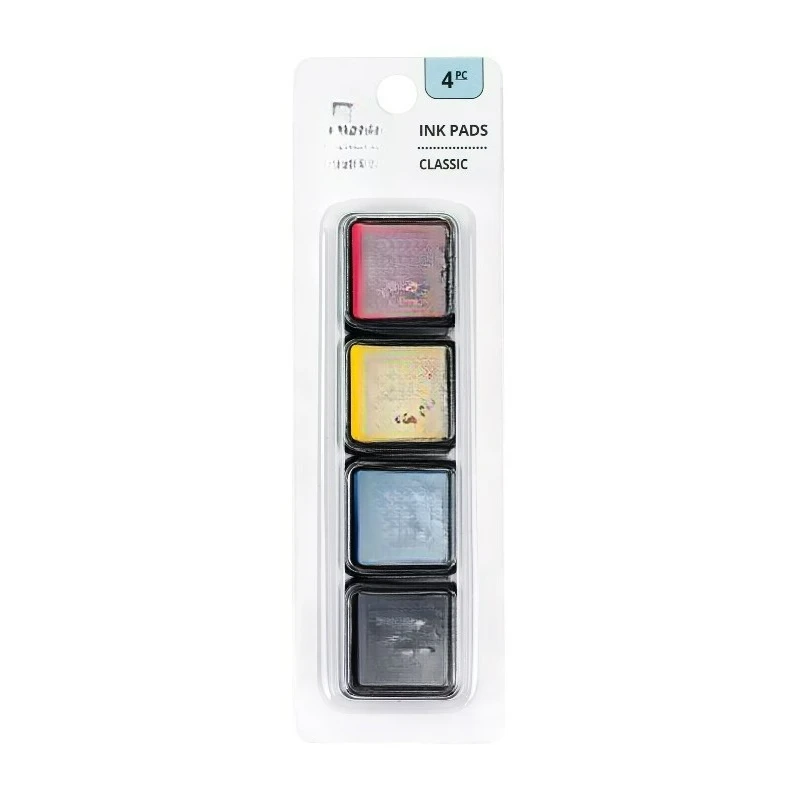 Ink Pads, Classic Stamp Ink for Adults, 4 Piece Set