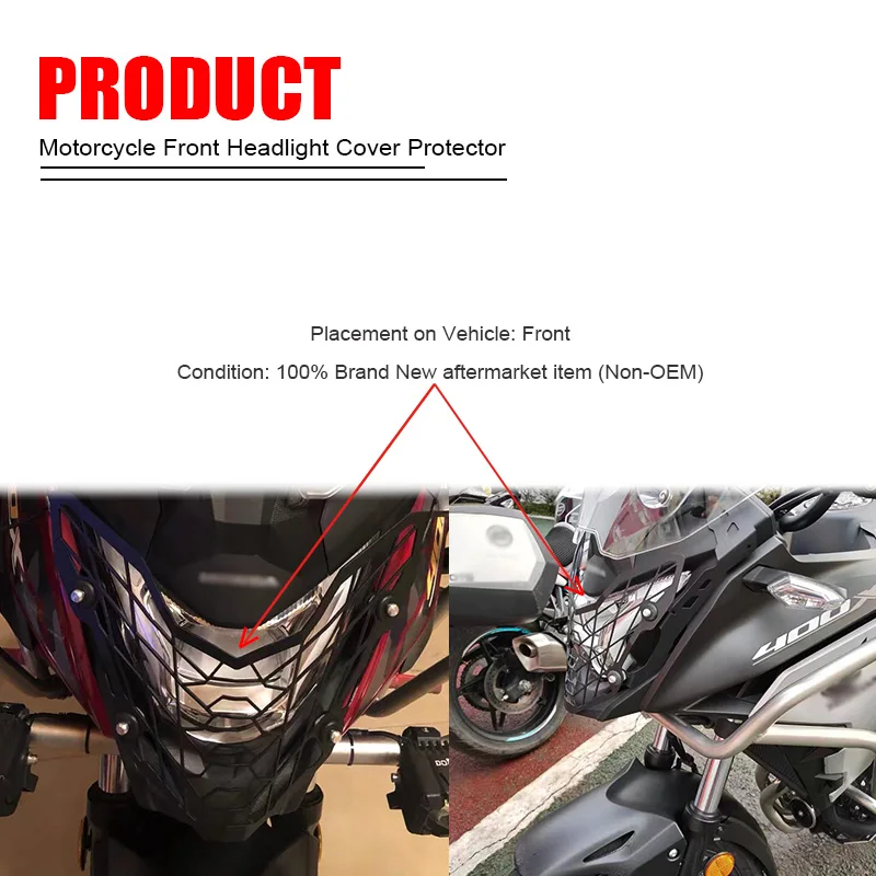 For Honda CB500X Headlight Protection Cover Grille Guard CB 500X CB500 X 2019 2020 2021 2022 2023 Motorcycle Accessories - view 5