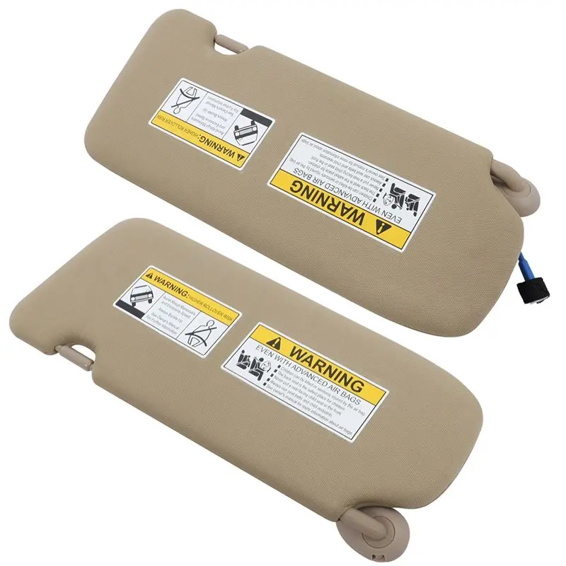 Reliable-For Honda CR-V CRV 2017-For 2022 Sun Visor Driver& Passenger Beige W/Light Mirror 83280-TLA-A12ZA 83230-TLA-A61ZA