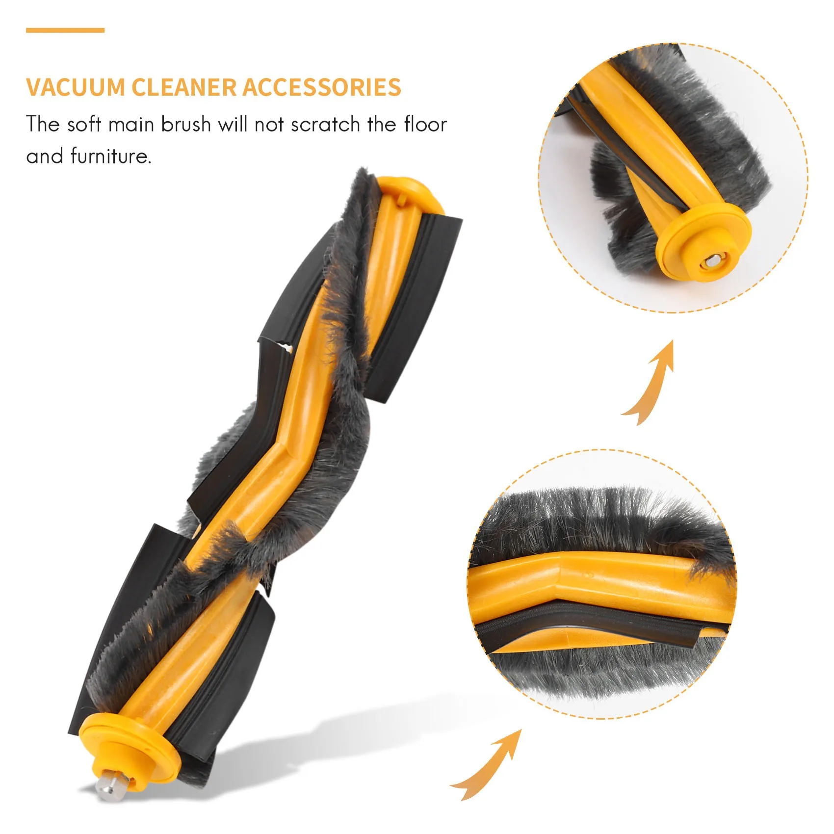 

Stable-8Pcs New Roller Brush Side Brush Filter For Ecovacs Deebot Ozmo 900 DN5G Robot Vacuum Cleaner Accessories