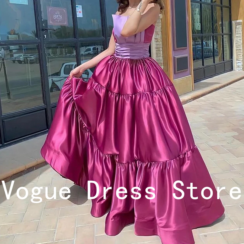 Customized High Quality Satin Evening Dresses Temperament Strapless Sleeveless A-Line Floor Length Bespoke Occasion Gowns