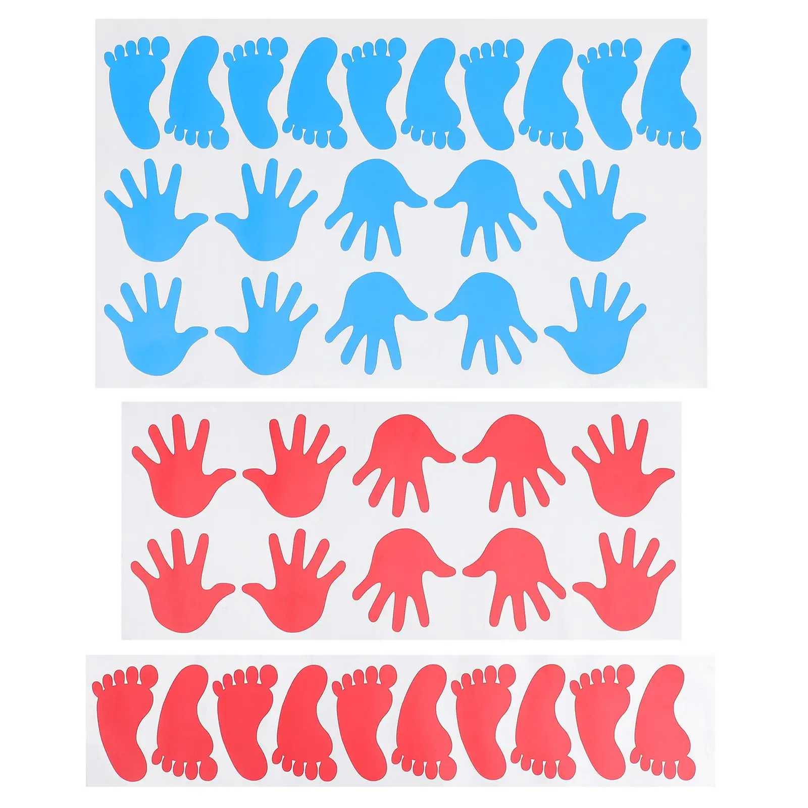 

40pcs Handprint Stickers Kids Baby Nursery Decorations Adhesive Decal Wall Stickers Bedroom Home Cartoon