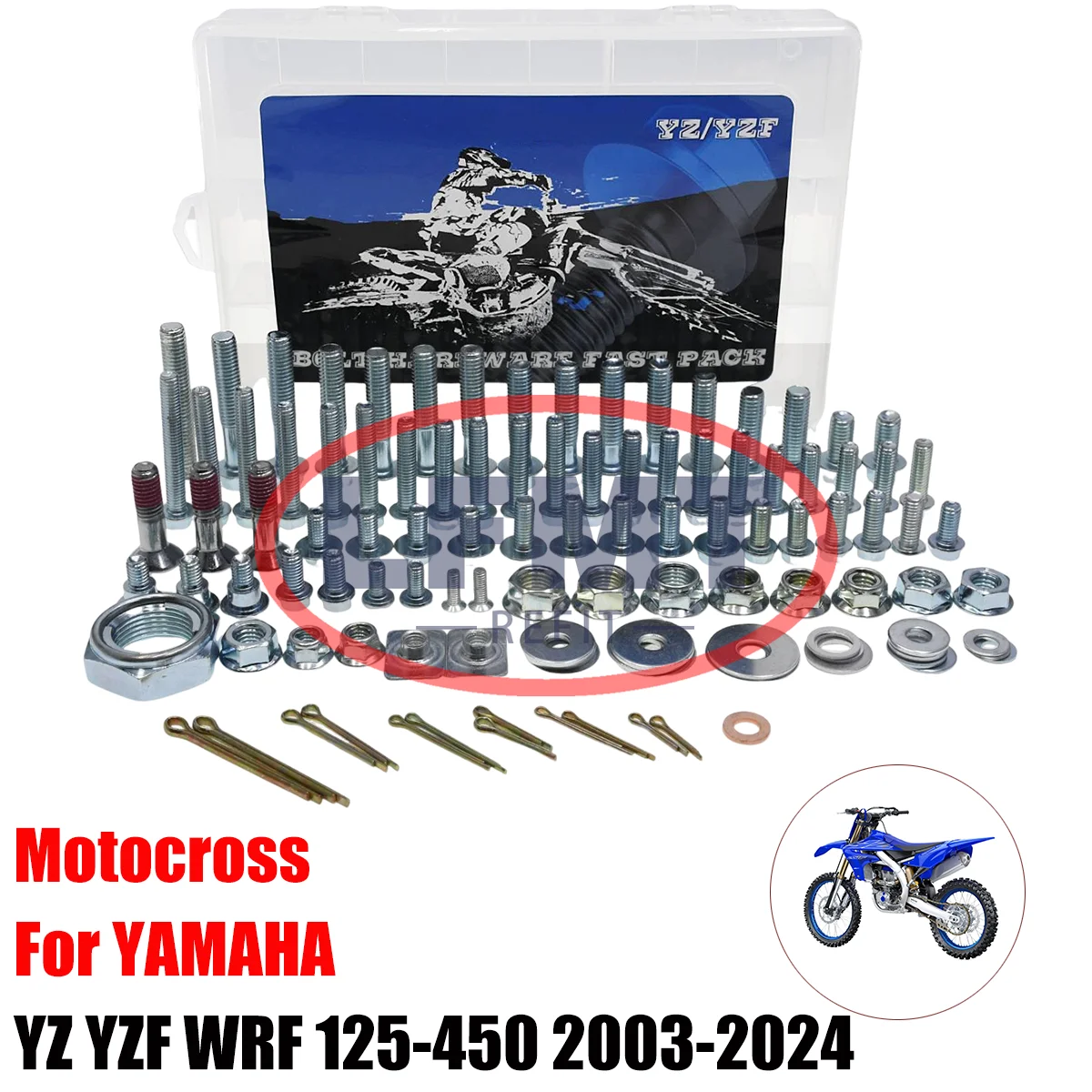 Motocross Repair Tool Box Complete vehicle screw bolt parts For Yamaha WR250F WR450F FX YZ65 YZ85 YZ250 YZ450 YZ125 2001-2024