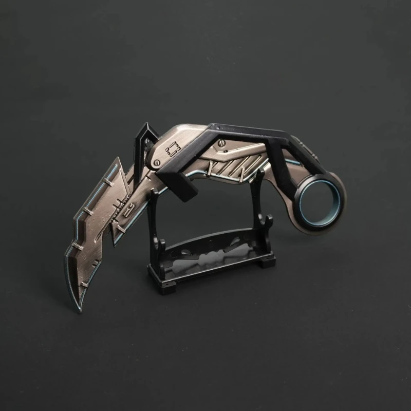 Cuchillo de garra Valorant Melee RGX de 17cm/6,3 pulgadas, modelo de Metal Karambit, periféricos de juego, arma, espada Balisong, cuchillo de entrenamiento, juguete para regalo para niño
