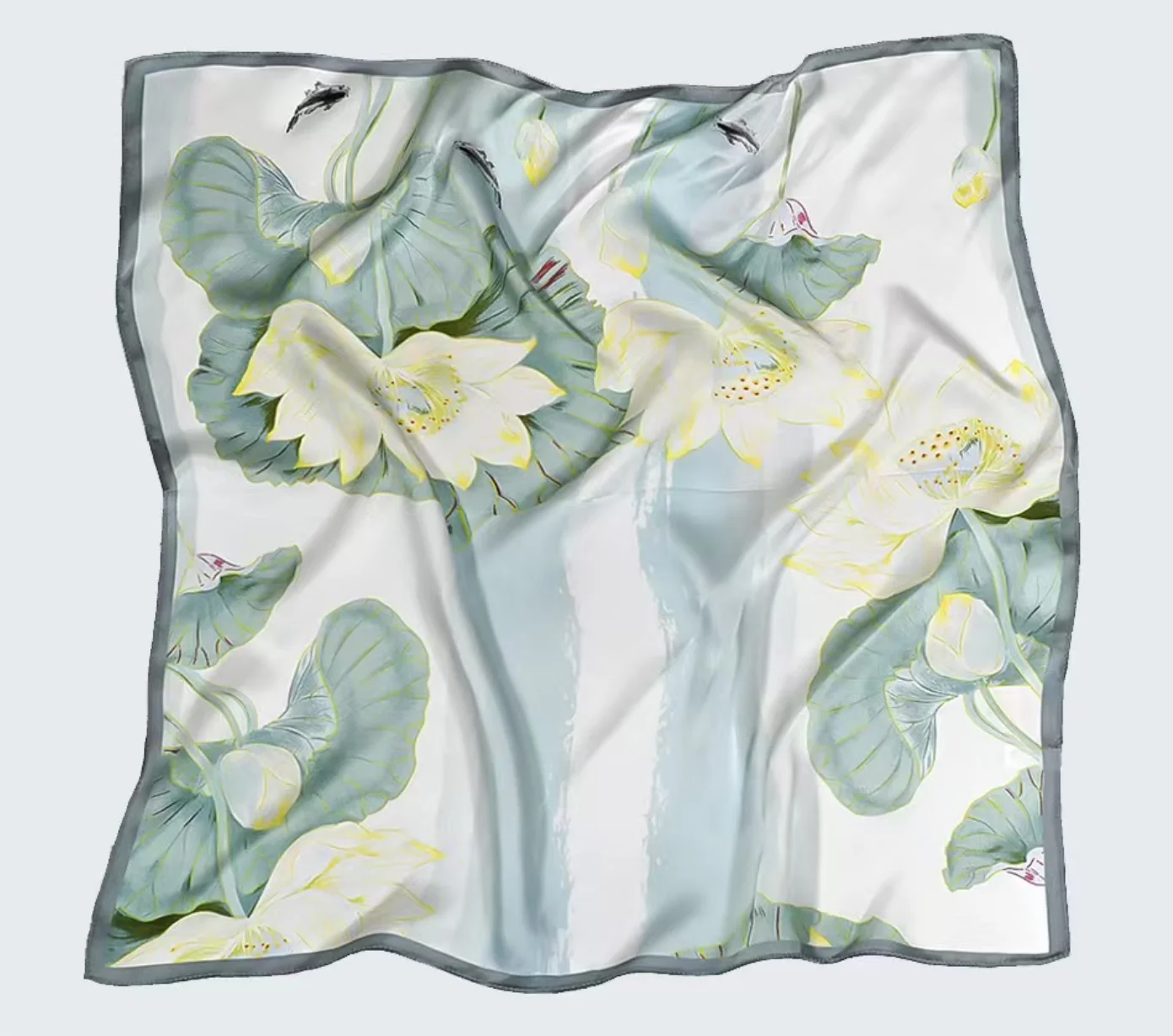 

100% silk The new style is good with a 53CM square scarf and scarf Holiday gifts for mom